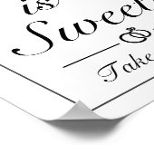 Poster L'amour minimaliste moderne est le Mariage doux (Coin)