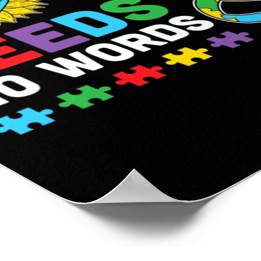 Poster L'amour n'a pas besoin de mot ASL Sensibilisation (Coin)