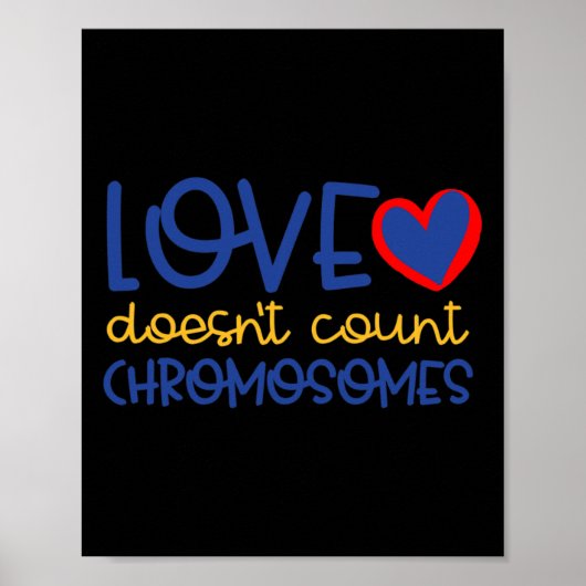 Poster L'amour ne compte pas le syndrome de Chromosomes v (Devant)