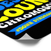 Poster L'amour ne compte pas les chromosomes monde syndro (Coin)