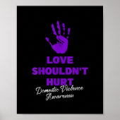 Poster L'amour ne devrait pas faire mal porter la violenc (Devant)