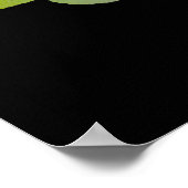 Poster L'amour ne voit pas de citation couleur Arc-en-cie (Coin)