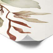 Poster L'amour n'échoue jamais Bible Verse Mariage rose F (Coin)