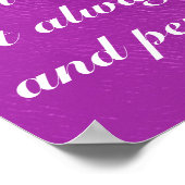 Poster L'amour n'échoue jamais verset biblique 1 Corinthi (Coin)