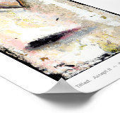 Poster L'amour n'est pas parfait beau art expressif brut (Coin)