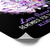 Poster L'amour n'oublie jamais Alzheimer Sensibilisation  (Coin)