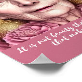 Poster L'Amour Nous Fait Voir La Citation De Beauté (Coin)