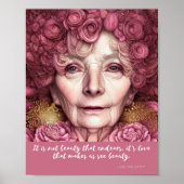 Poster L'Amour Nous Fait Voir La Citation De Beauté (Devant)