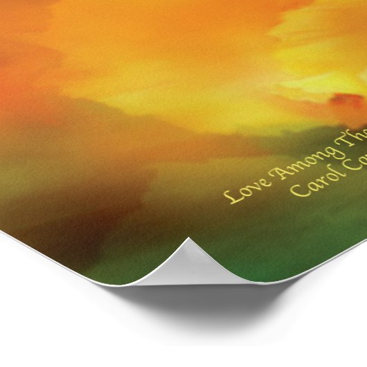 Poster L'Amour Parmi Les Hibiscus Poster/Imprimer (Coin)