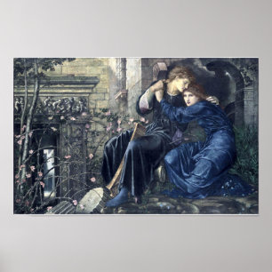 Poster L'Amour parmi les ruines par Burn-Jones (1873)