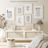 Poster L'Amour Porte Toutes Les Choses, 1 Corinthiens 13: