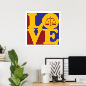 Poster L'amour pour la justice pénale (Bureau à domicile)