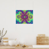 Poster L'amour psychédélique multicolore est l'amour Moti (Cuisine)