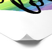 Poster L'Amour | Rainbow Watercolor (Coin)