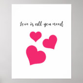 Poster L'Amour Rose Est Tout Ce Dont Vous Avez Besoin Coe (Devant)