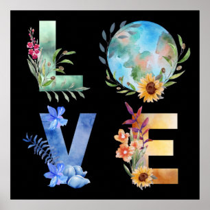 POSTER L'AMOUR SAUVE NOTRE PLANÈTE