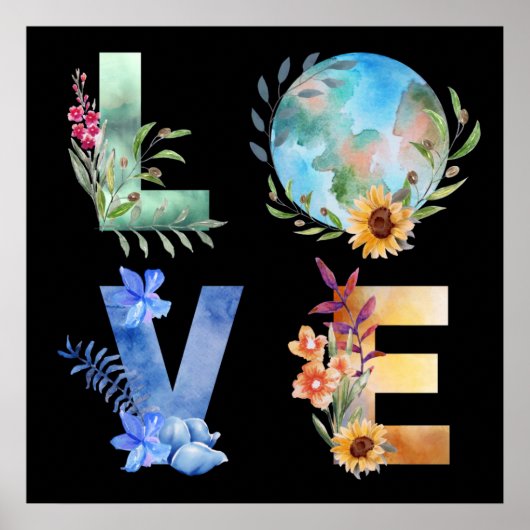 POSTER L'AMOUR SAUVE NOTRE PLANÈTE (Devant)