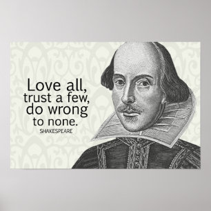 Poster L'amour tout de Shakespeare, font confiance à