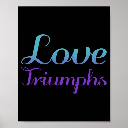 Poster L'amour triomphe Prévention du suicide Tri-Blend P (Devant)