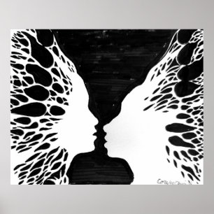 Poster L'amour vous donne des papillons