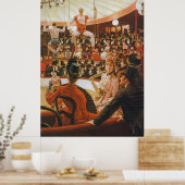 Poster L'amoureux du cirque, par James Tissot (Cuisine)