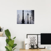 Poster Lampadaires de la Tamise (Bureau à domicile)