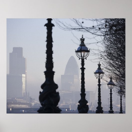 Poster Lampadaires de la Tamise (Devant)