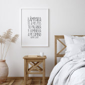 Poster Lámpara es a mis pies tu palabra, Salmos 119:105