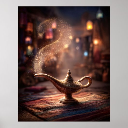 Poster Lampe de génie mystique (Devant)