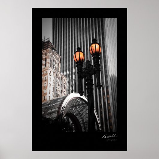 Poster Lampe de rue antique (Devant)