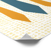 Poster Lampe du milieu du siècle moderne rétro (Coin)