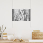 Poster Lampe électrique patente - Edison 1882 (Cuisine)