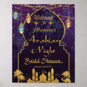 Poster Lampe Exotique des Nuits Arabes Accueil de Mariage (Devant)