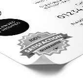 Poster Lampe noire, Publicité d'électricien (Coin)