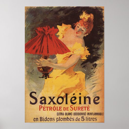 Poster Lampe rouge à huile de saxoléine (Devant)
