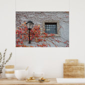 Poster Lampe Sur Un Mur Gris (Cuisine)