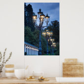 Poster Lampes de rue la nuit, Allemagne (Cuisine)