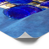 Poster Lampes en verre bleu (Coin)