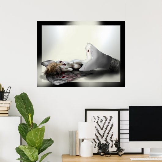 Poster L'ampoule (Bureau à domicile)