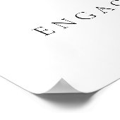 Poster LANA Moderne Bienvenue de Fiançailles à la Végétat (Coin)