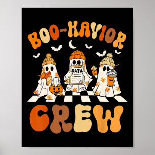 Poster L'analyste du comportement Halloween Un joli fantô