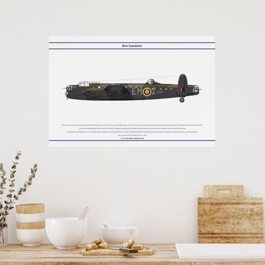 Poster Lancaster BI 207e Escadron (Cuisine)