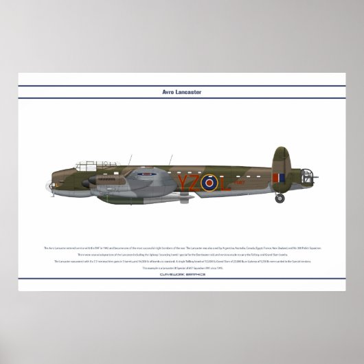 Poster Lancaster BI Special 617e Escadron (Devant)
