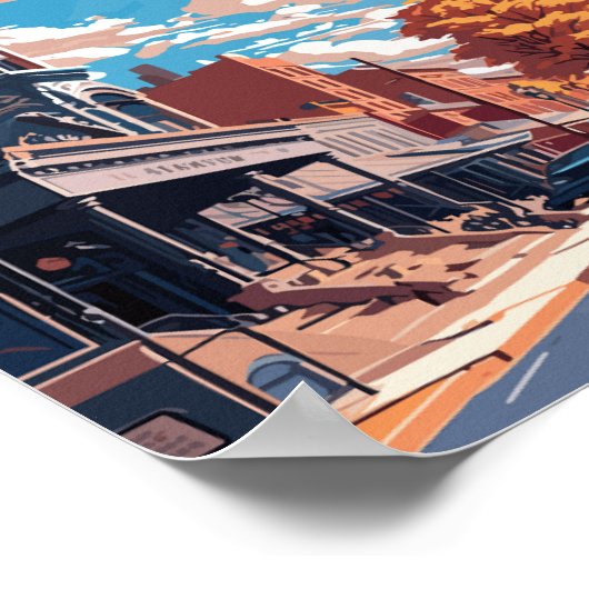 Poster Lancaster Comté Pennsylvanie États-Unis voyage vin (Coin)