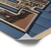 Poster Lancaster, Pennsylvanie - Scènes de grandes lettre (Coin)