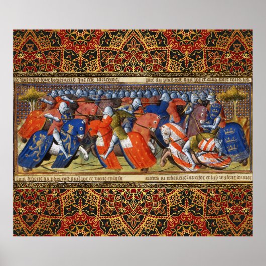 Poster Lancelot du lac dans le tournoi de Camelot (Devant)