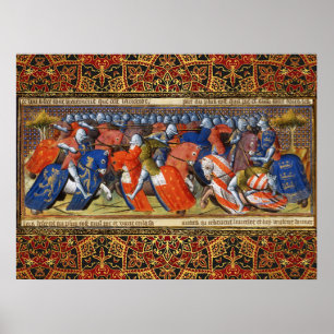 Poster Lancelot du lac dans le tournoi de Camelot