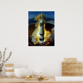 Poster Lancement d'Apollo 11 (Cuisine)