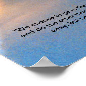 Poster Lancement d'Apollo 11 avec drapeau américain (Coin)