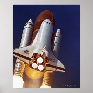 Poster Lancement de fusée